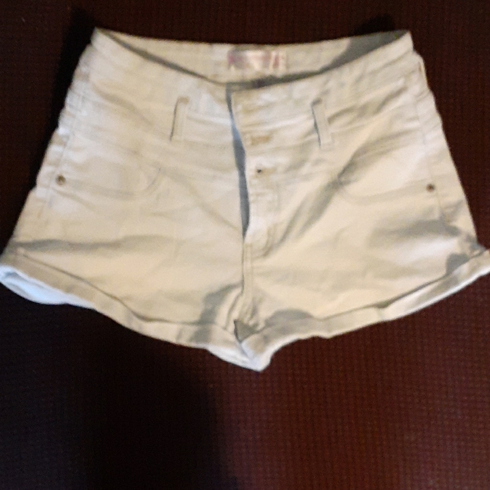 High waisted denim shorts